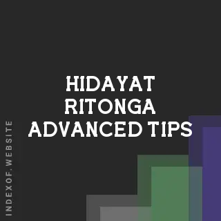 Hidayat Ritonga Advanced Tips | Indexof