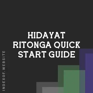 Hidayat Ritonga Quick Start Guide | Indexof