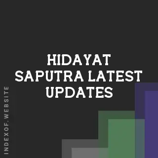Hidayat Saputra Latest Updates | Indexof
