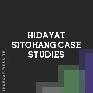 Hidayat Sitohang Case Studies | Indexof