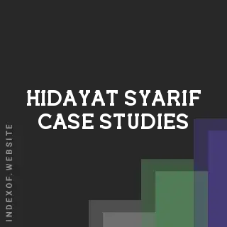 Hidayat Syarif Case Studies | Indexof