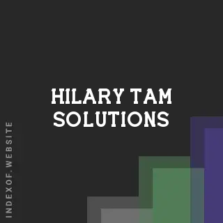 Hilary Tam Solutions | Indexof