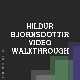 Hildur Bjornsdottir Video Walkthrough | Indexof