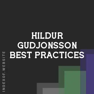 Hildur Gudjonsson Best Practices | Indexof