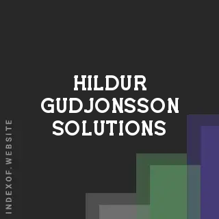 Hildur Gudjonsson Solutions | Indexof