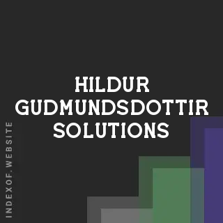 Hildur Gudmundsdottir Solutions | Indexof