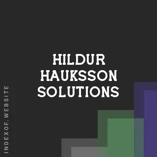 Hildur Hauksson Solutions | Indexof