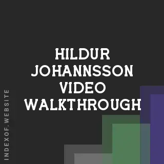 Hildur Johannsson Video Walkthrough | Indexof