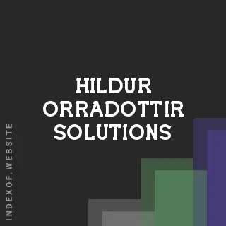 Hildur Orradottir Solutions | Indexof