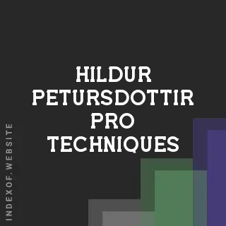 Hildur Petursdottir Pro Techniques | Indexof