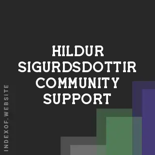 Hildur Sigurdsdottir Community Support | Indexof