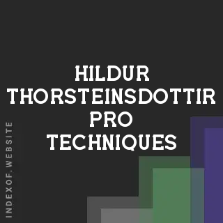 Hildur Thorsteinsdottir Pro Techniques | Indexof