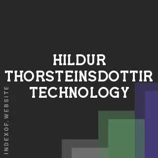 Hildur Thorsteinsdottir Technology | Indexof