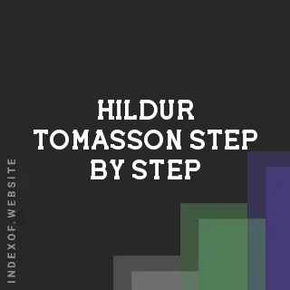 Hildur Tomasson Step-by-Step | Indexof