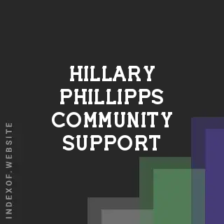 Hillary Phillipps Community Support | Indexof