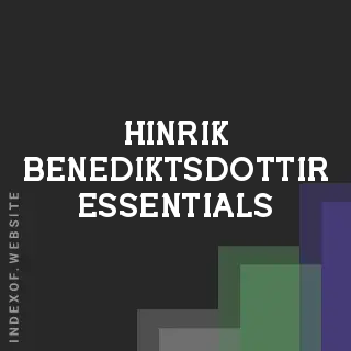 Hinrik Benediktsdottir Essentials | Indexof