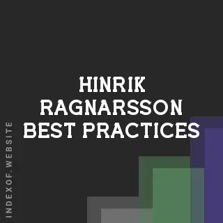 Hinrik Ragnarsson Best Practices | Indexof