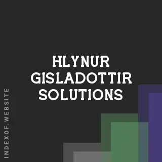 Hlynur Gisladottir Solutions | Indexof
