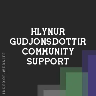 Hlynur Gudjonsdottir Community Support | Indexof