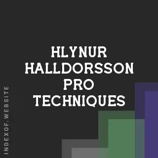 Hlynur Halldorsson Pro Techniques | Indexof