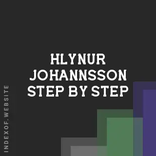 Hlynur Johannsson Step-by-Step | Indexof