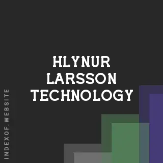 Hlynur Larsson Technology | Indexof