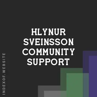 Hlynur Sveinsson Community Support | Indexof