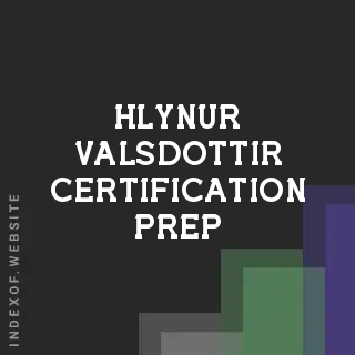 Hlynur Valsdottir Certification Prep | Indexof