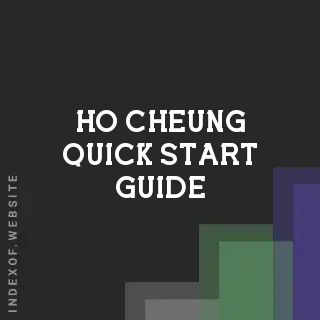 Ho Cheung Quick Start Guide | Indexof