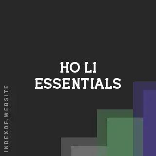 Ho Li Essentials | Indexof