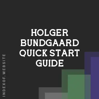 Holger Bundgaard Quick Start Guide | Indexof