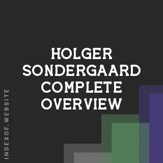 Holger Sondergaard Complete Overview | Indexof