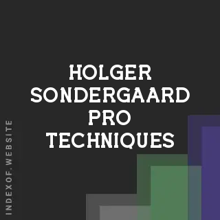 Holger Sondergaard Pro Techniques | Indexof