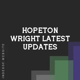 Hopeton Wright Latest Updates | Indexof