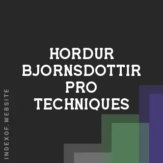 Hordur Bjornsdottir Pro Techniques | Indexof