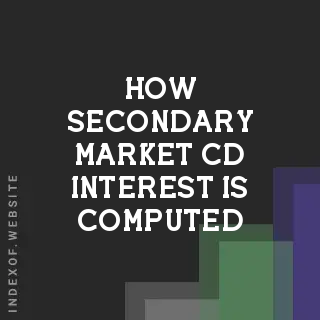 How Secondary Market CD Interest is Computed: 2026 Brokered CD Guide