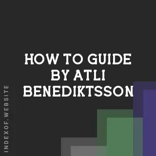 How to Guide by Atli Benediktsson | Indexof