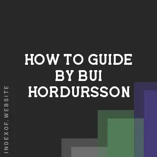 How to Guide by Bui Hordursson | Indexof