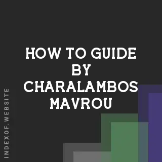 How to Guide by Charalambos Mavrou | Indexof