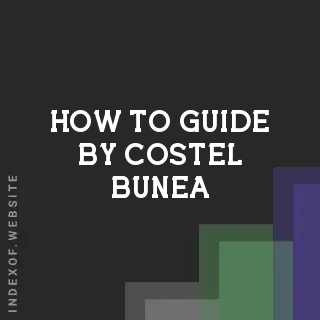 How to Guide by Costel Bunea | Indexof