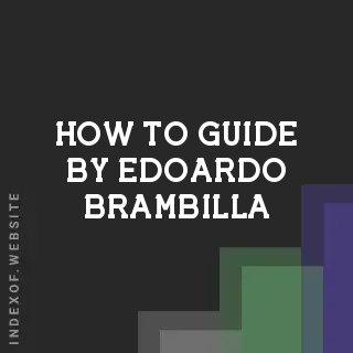 How to Guide by Edoardo Brambilla | Indexof