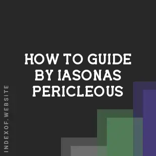 How to Guide by Iasonas Pericleous | Indexof