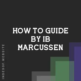 How to Guide by Ib Marcussen | Indexof
