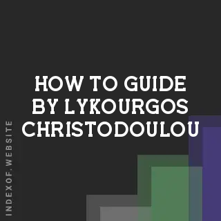 How to Guide by Lykourgos Christodoulou | Indexof