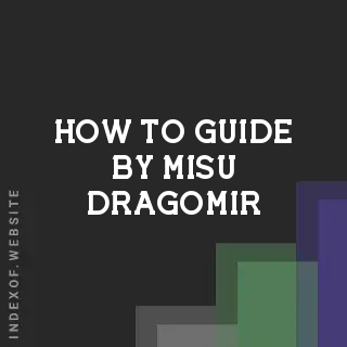How to Guide by Misu Dragomir | Indexof