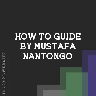 How to Guide by Mustafa Nantongo | Indexof