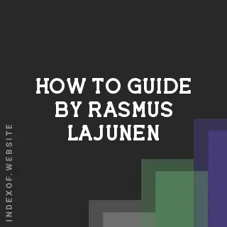 How to Guide by Rasmus Lajunen | Indexof
