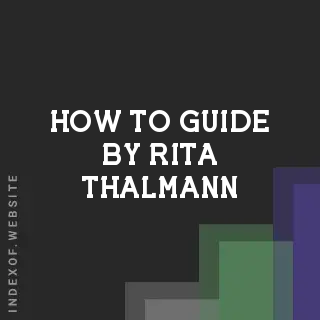 How to Guide by Rita Thalmann | Indexof