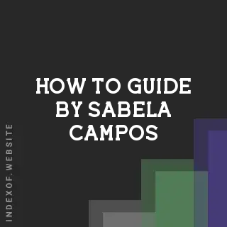How to Guide by Sabela Campos | Indexof
