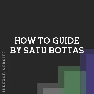 How to Guide by Satu Bottas | Indexof